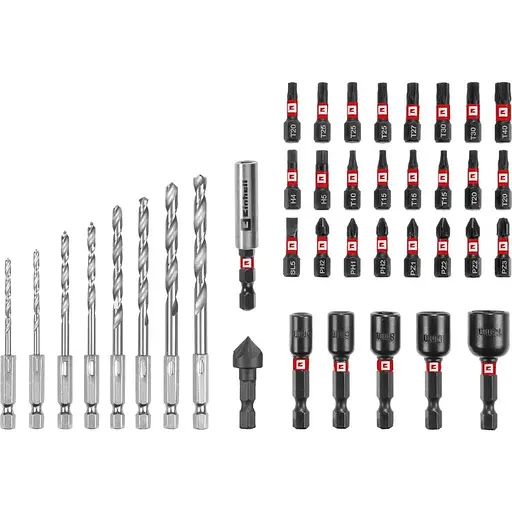 Набор ударных бит и сверл по металлу Einhell M-Case 39 шт. (108773) - фото 9