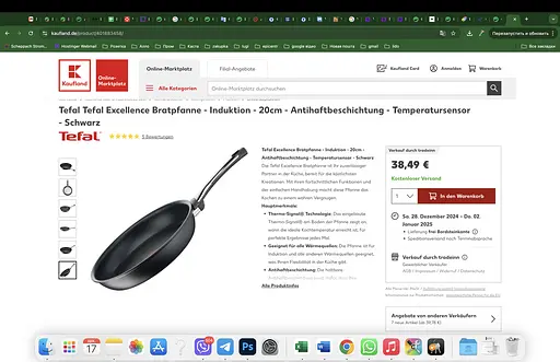 Сковорода Tefal Excellence 20 см Titanium 6Х (G2690232), с шестислойным титановым антипригарным покрытием - фото 8