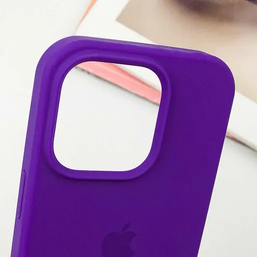 Чехол Epik Silicone Case Full Protective AA для Apple iPhone 16 Pro 6.3 Фиолетовый/Ultra Violet - фото 5
