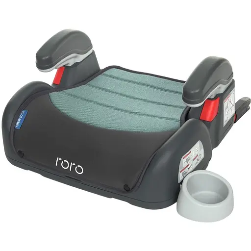 Бустер дитячий автомобільний El Camino ME 1144 RORO Isofix Royal Mint з регульованими підлокітниками