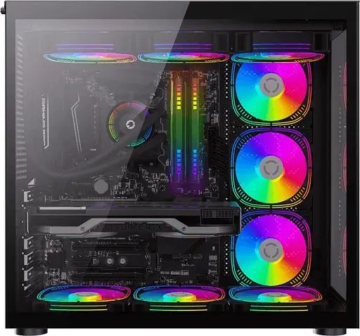 Корпус GameMax Infinity Black (Infinity BK) без блока питания, б/у - фото 3