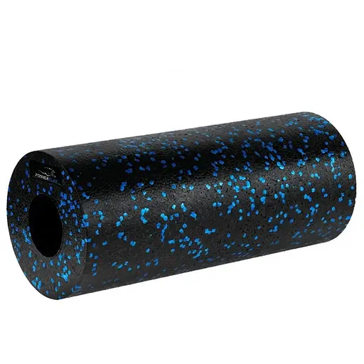 Масажний ролик (роллер) гладкий PowerPlay PP-4347 EPP Foam Roller Чорно/Синій (33x14 см) (PP_4347_Blue_(33*14)) - фото 1