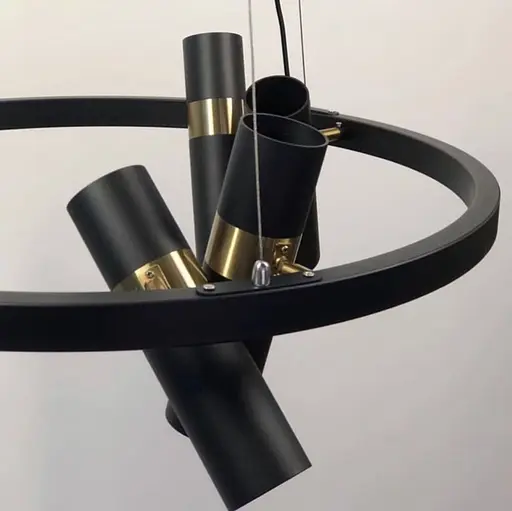 Современная модель светильника Spoor на тросах со спотами Line.F J 063/12 BK - фото 5