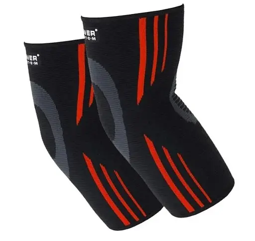 Налокотники Power System PS-6020 Elbow Support Evo Black/Orange (пара) L (PS-6020_L_Black-Orange) - фото 1