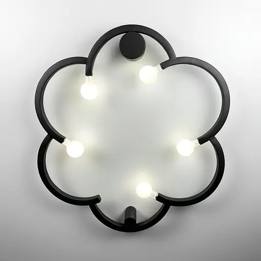 Дизайнерский черный светильник в американском стиле FAIRY Line.F SC 9/5 BK - фото 1