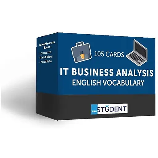 Настольная игра English Student Карточки для изучения английского языка English Student IT Business Analysis (укр.) (591225981) - фото 1