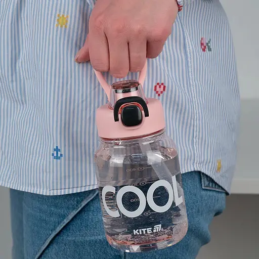 Пляшечка для води Kite Cool 700 мл рожево-чорна (K25-1217-3) - фото 7