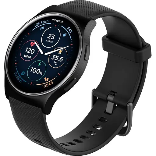 Смарт-часы Motorola Moto Watch 120 Phantom Black (MOSWZ120-PB) [138667] - фото 2