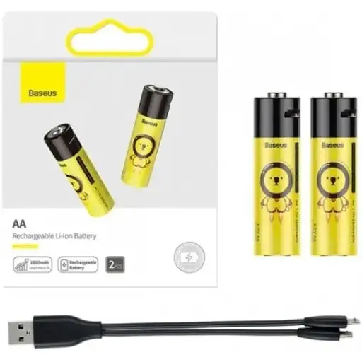 Акумулятор Baseus AA Rechargeable Li-ion Battery 1920 mAh 2 шт PCWH000211200001379219 - фото 1
