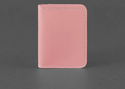 Кожаная обложка для ID-паспорта и водительского заседания 4.0 Розовая - фото 1