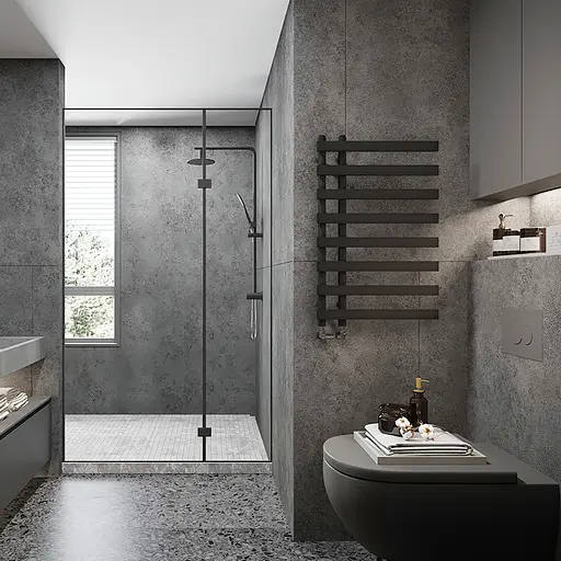 Полотенцесушитель дизайнерский Ideale Aurora 8/800/450 антрацит, Антрацит - фото 4