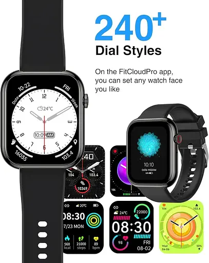 Умные часы для мужчин с функцией вызова - 1,85-дюймовые фитнес-часы с сердечным ритмом/SpO2/монитором сна - фото 5