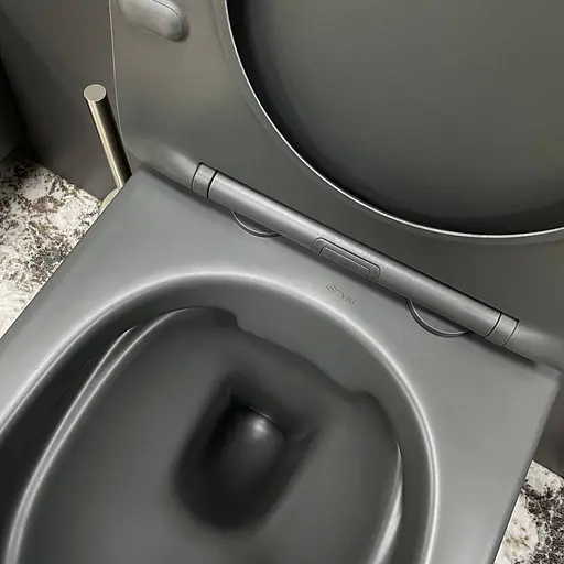 Подвесной унитаз VBI Vulcano grey matt VBI-020410, Серый - фото 5