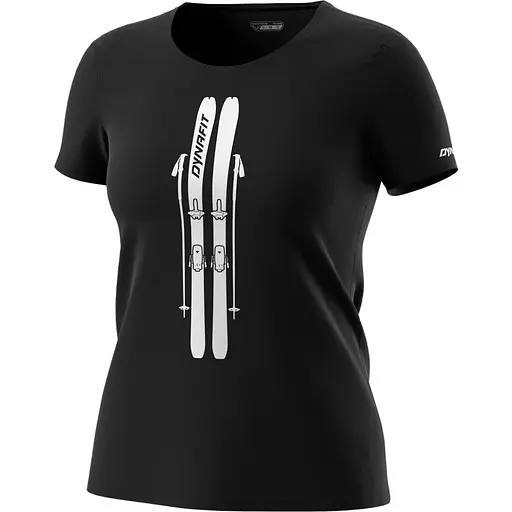 Футболка жіноча Dynafit Graphic Cotton Wmn чорна M