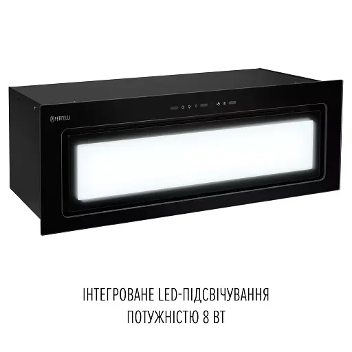 Вытяжка полновстраиваемая Perfelli Design Vision 9 Nero Silenzio - фото 4