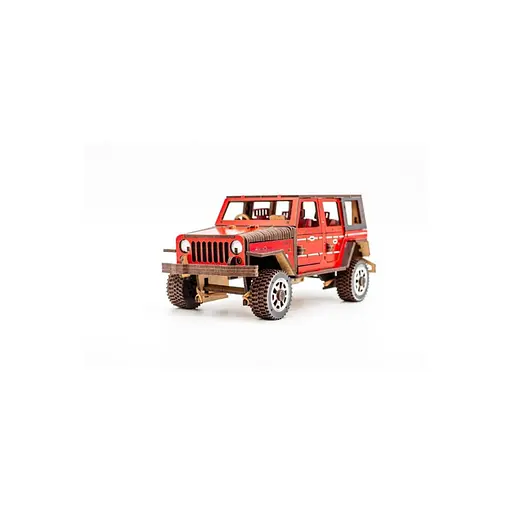 Деревянный 3D конструктор Джип Wrangler PuzzleOk Арт-25162 162 детали - фото 5
