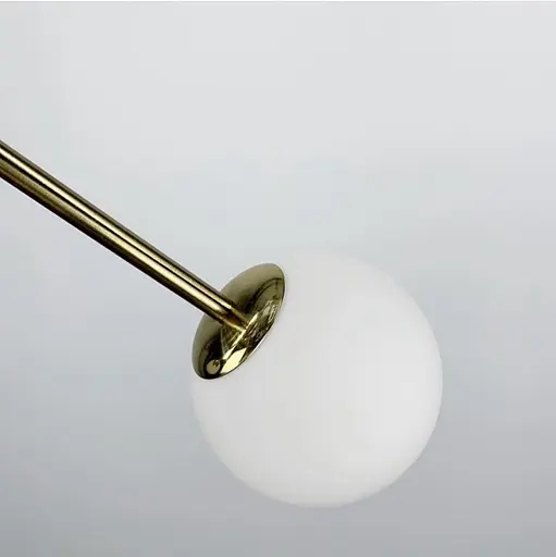 Підвісний/стельовий світильник з білими плафонами Line.F AOC 9/3 GD - фото 2