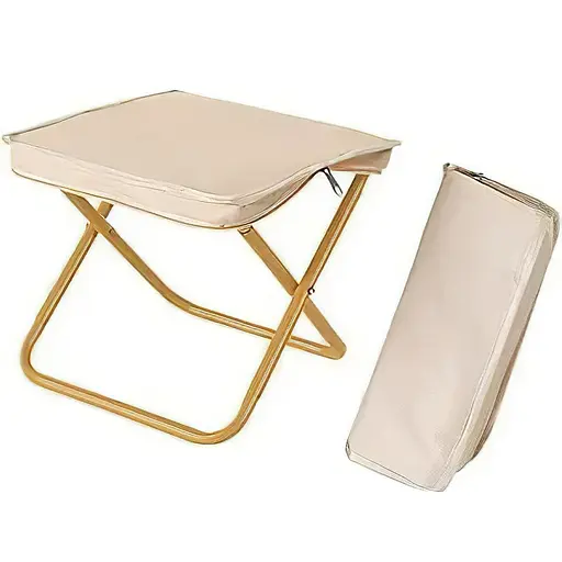 Складний стілець-cумка Market Union 28.5х26х23 см бежевий (1004596) - фото 1