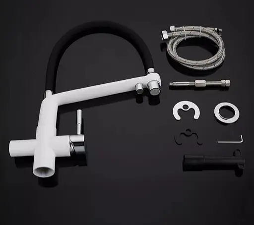 Змішувач для кухні Gappo з виходом для питної води, з гнучким виливом G4398-9 - фото 6