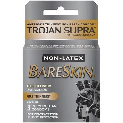 Презервативы Trojan Supra BareSkin упаковка 3 шт.