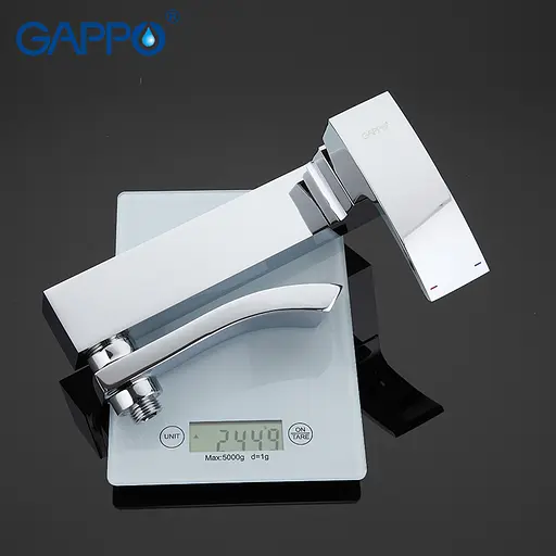 Смеситель для ванны короткий поворотный гусак Ø35 Gappo Jacob 1/4 G3207 Хром - фото 7