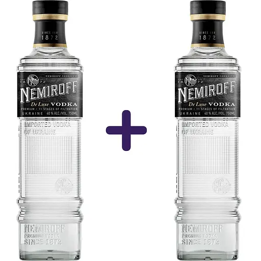Горілка особлива Nemiroff De Luxe 40% 0.75 л х 2 шт.