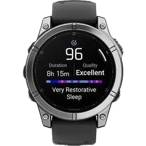 Смарт-часы Garmin Fenix E 47mm AMOLED Stainless Steel with Black Silicone Band 010-03025-02/00 - фото 9