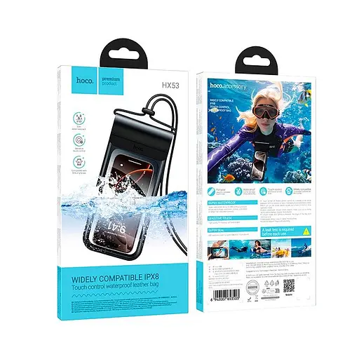 Чохол для телефону HOCO Treasure leather mobile phone waterproof bag HX53 |IPX68 7.2"| - фото 2