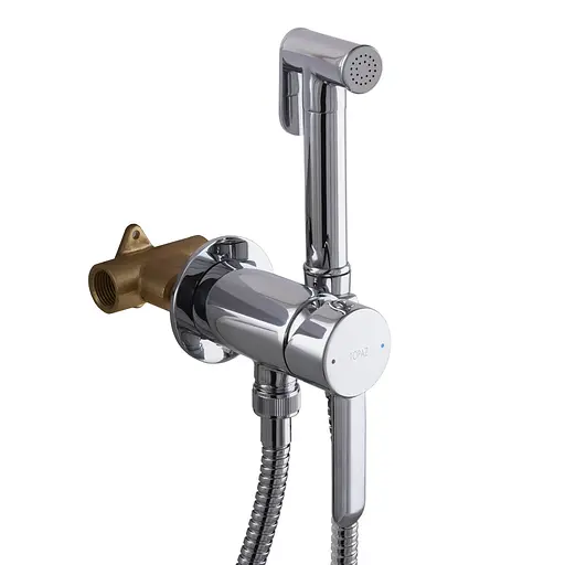 Набор гигиенического душа скрытого монтажа Topaz Corsica TC 16106-H48, Хром - фото 2