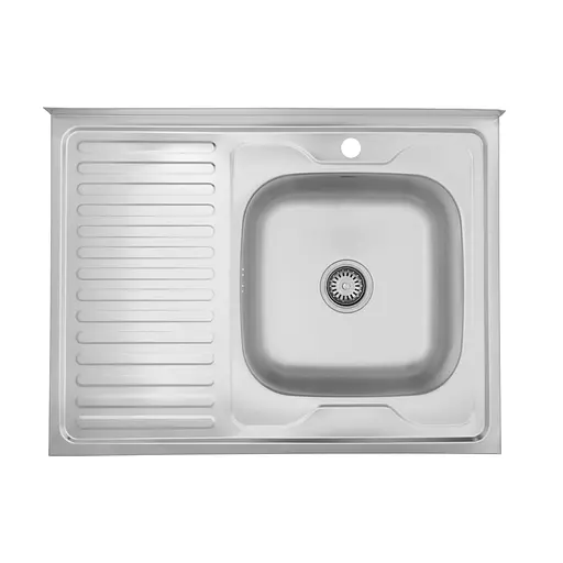 Кухонная мойка Kroner KRP Satin - 6080R (0,6 мм) (CV022826) - фото 1