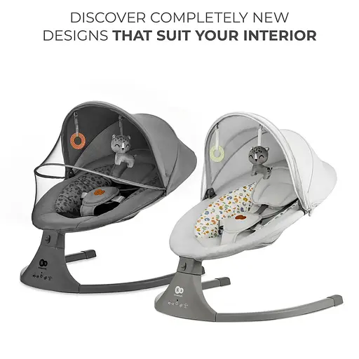 Крісло-гойдалка Kinderkraft Lumi 2 Dark Grey (KBLUMI02DGR0000) - фото 12