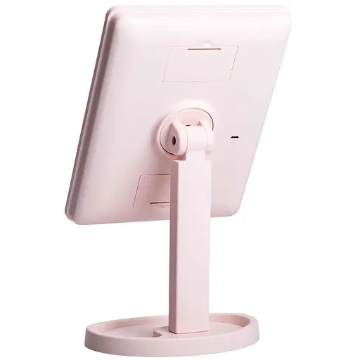 Косметичне дзеркало з LED-підсвіткою 22 світлодіоди, рожевий Yiwu HP-10-4AP - фото 5