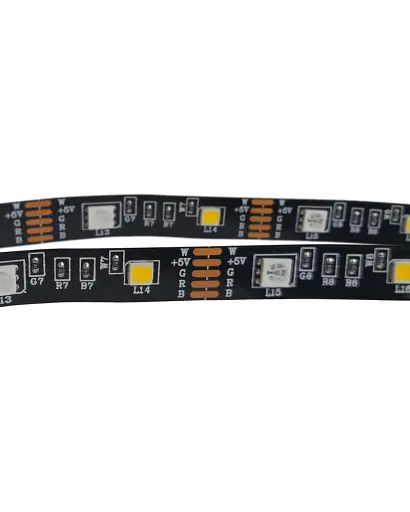 Світлодіодна стрічка для підсвітки телевізора Goldlux 321336 Led RGB 2x8W 3000K 55Lm IP20 BK - фото 2