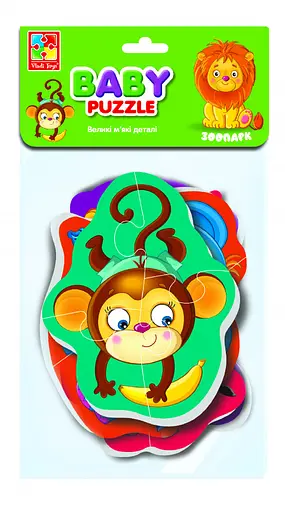 Детские беби пазлы Зоопарк VT1106-88 картинки - 4 шт
