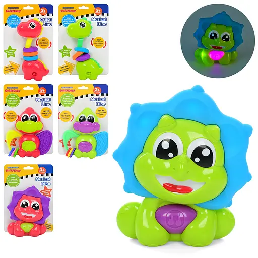 Погремушка музыка, свет, на батарейках, 12.5x18x4 см (в ассортименте) - фото 2