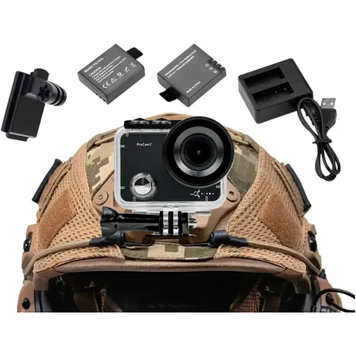 Екшн-камера Airon ProCam 7 Black Tactcal Kit (4822356754801) [133448] - фото 5