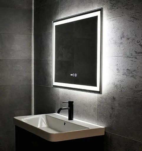 Дзеркало Dusel DE-M0061S1 Silver 75x100 см, Сірий - фото 7