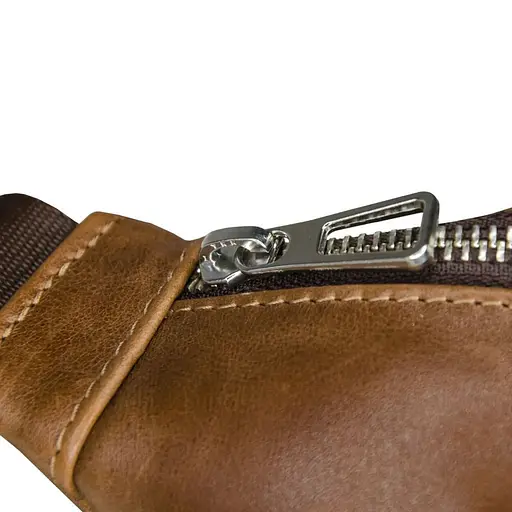 Жіноча шкіряна сумка-бананка Grande Pelle 11х26х7 см sum0026378 - фото 4