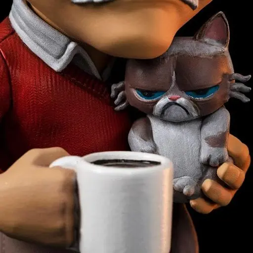 Фігурка Marvel Stan Lee with Grumpy Cat - Pow! MiniCo (Стен Лі) 14 см - фото 4
