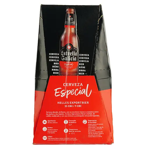 Упаковка пива Estrella Galicia Especial светлое 5.5% 1.98 л (0.33 л x 6 шт.) - фото 6