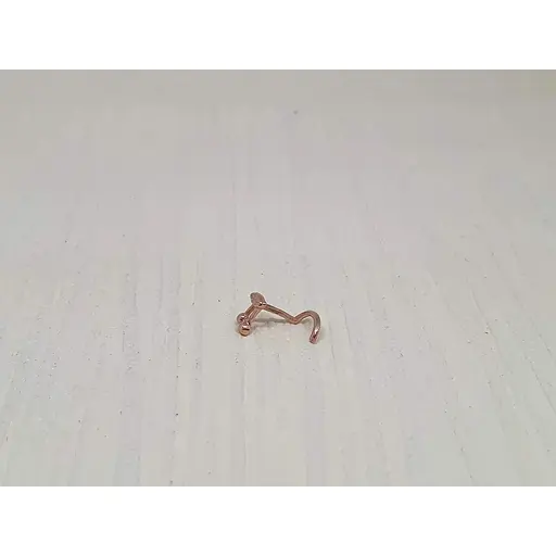 Золота сережка-пірсинг Астор в ніс. 3182435 - фото 2