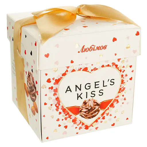 Цукерки шоколадні Любімов Angel's kiss молочні з мигдалем 140 г - фото 2
