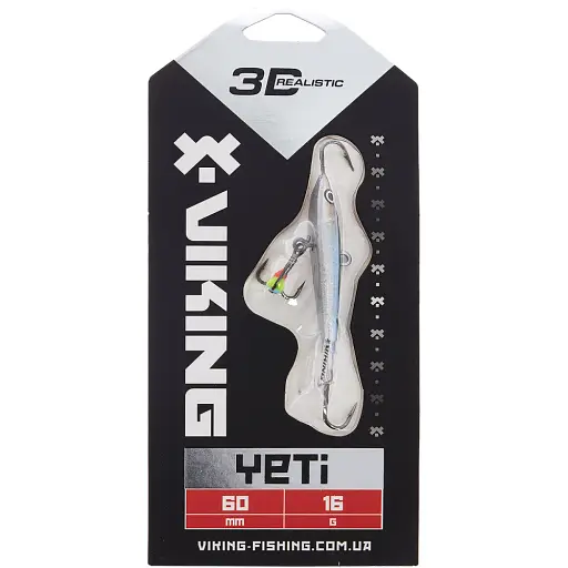 Балансир Viking Fishing Yeti Ice Jig 60mm 16.0g #11 Anchovy - фото 2