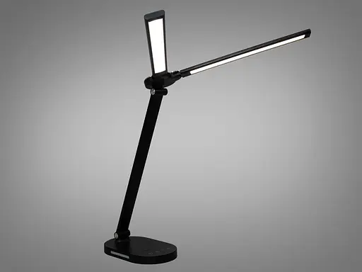 Компактний світлодіодний настільний нічний світильник, 14 Вт, чорний - фото 2