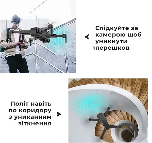 Квадрокоптер з камерою Lyzrc L900 Pro Max 4K HD GPS FPV (до 1200м) 28 хв польоту + посадка у місце зльоту - фото 4