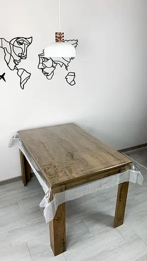 Скатертина силіконова зі срібною перлинною стрічкою 210х160 см - фото 2