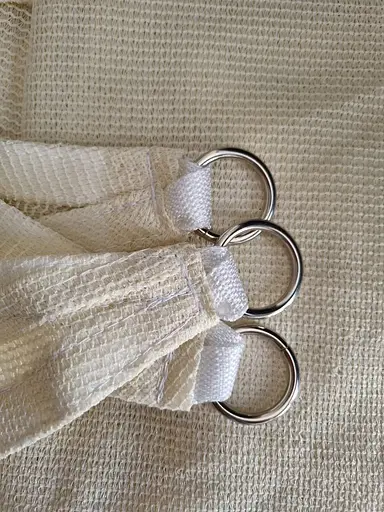 Тент навіс затінюючий прямокутний 2х3м сітка (Молочний) - фото 4