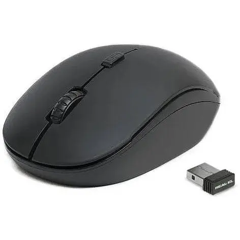 Миша бездротова Real-El RM-301 Wireless чорна - фото 1