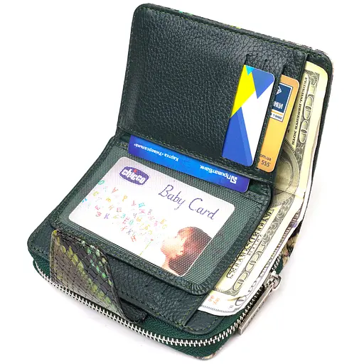 Жіночий шкіряний гаманець Canpellini 9.5х13.2х3 см acs0025519 - фото 4