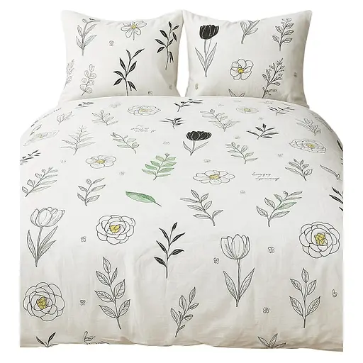 Підковдра Ecotton сатин 150х215 см білий з принтом (25354)